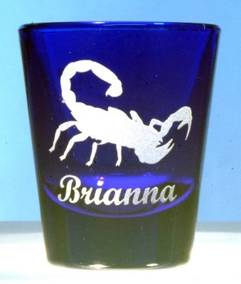 Scorpion Shot Glass Personalized